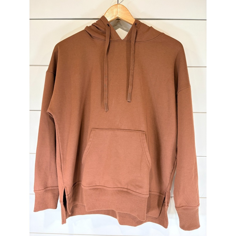 Athletic Works Hoodie Unisex Medium (8-10) Tan Orange‎ Brown Pullover Sweater
